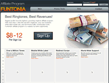 Tablet Screenshot of affiliates.funtonia.com
